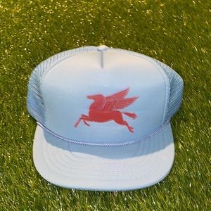 Vintage Mobil racing rope SnapBack hat